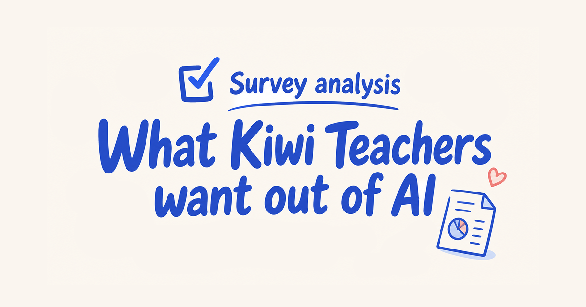 Survey analysis: Why New Zealand teachers are using AI tools