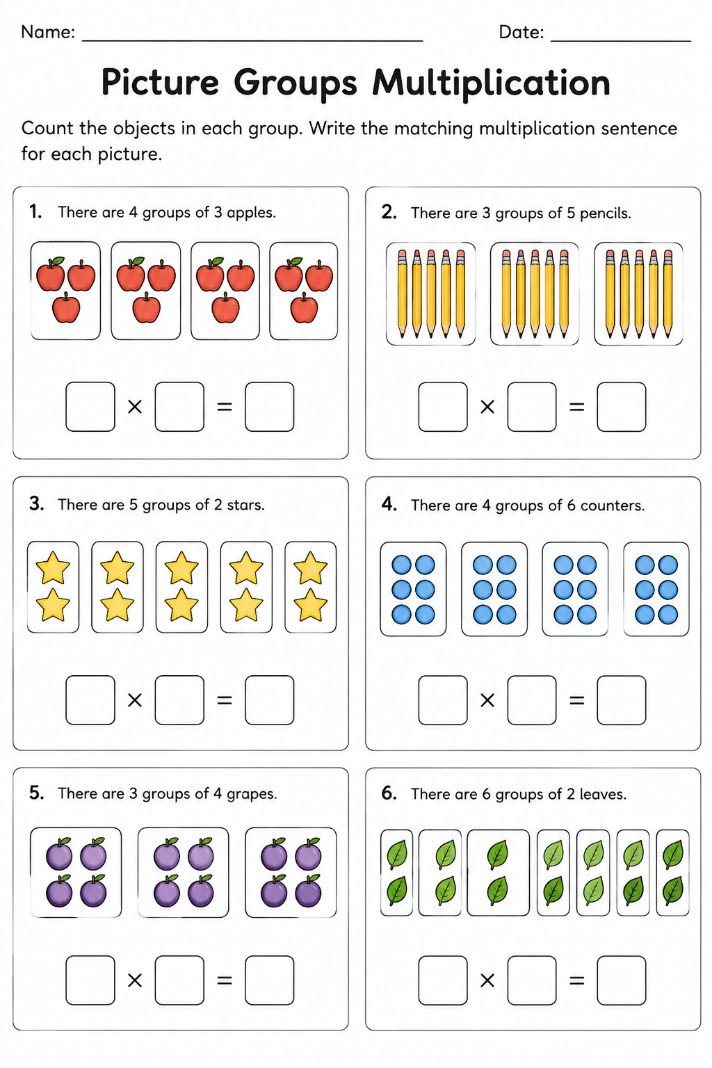 Picture Groups Multiplication