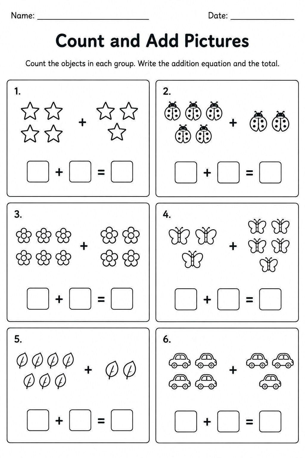 Count and Add Pictures
