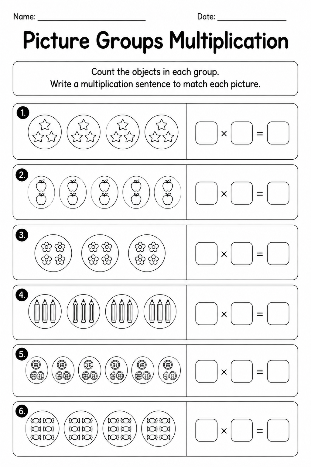 Picture Groups Multiplication