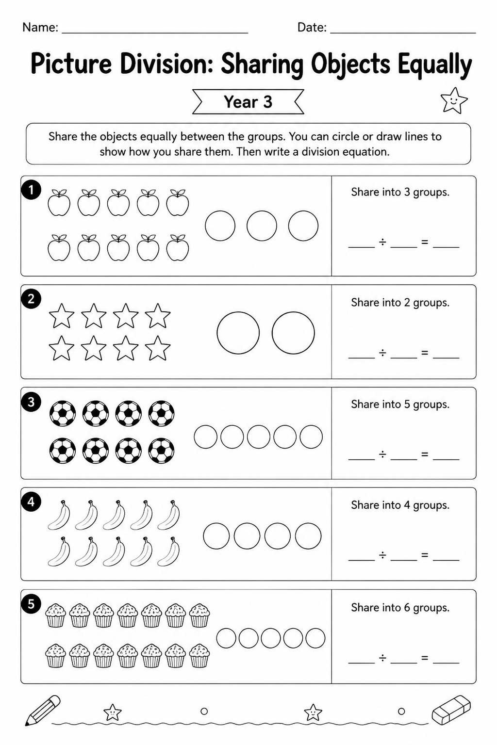 Picture Division: Sharing Objects Equally