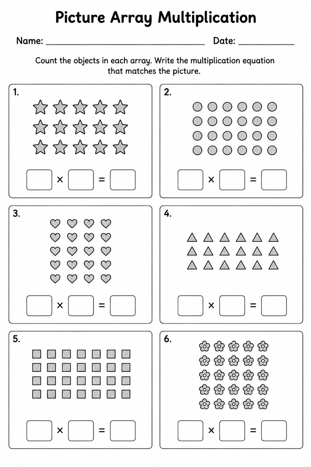 Picture Array Multiplication