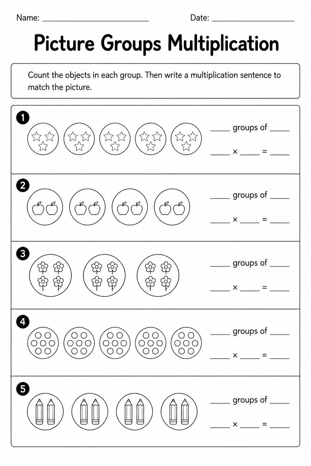 Picture Groups Multiplication