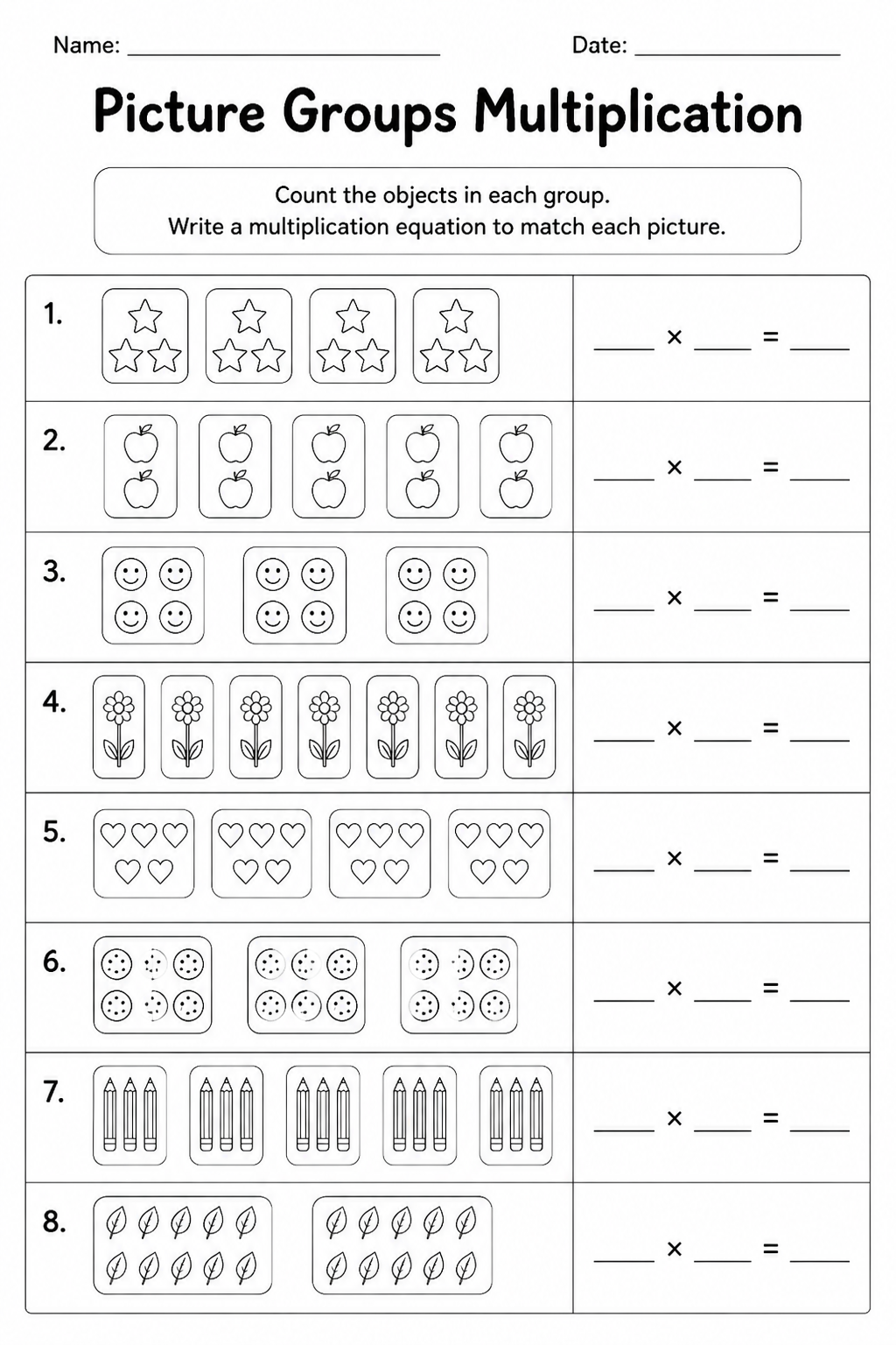 Picture Groups Multiplication