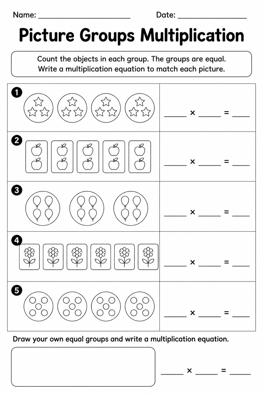 Picture Groups Multiplication