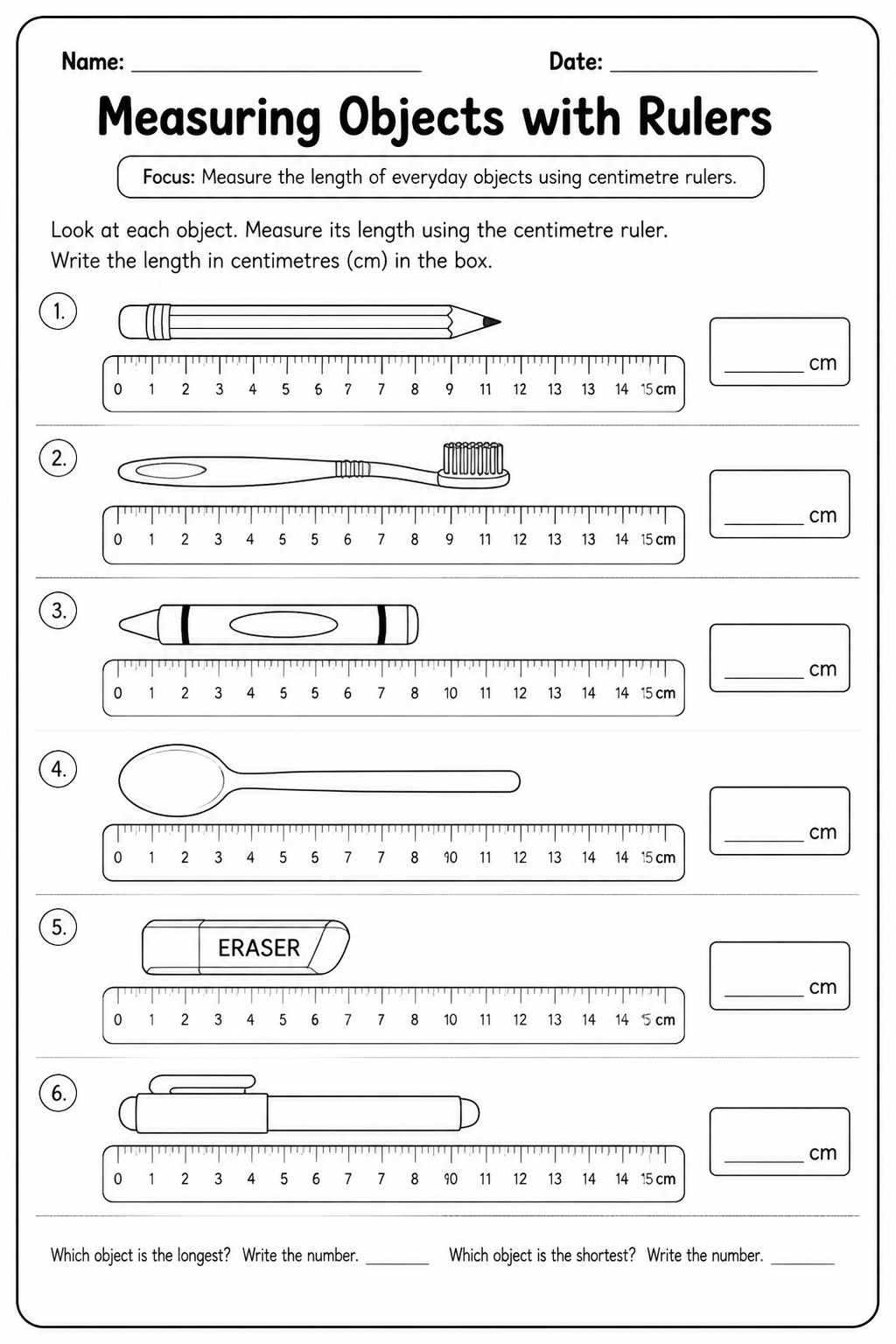 Measuring Objects with Rulers