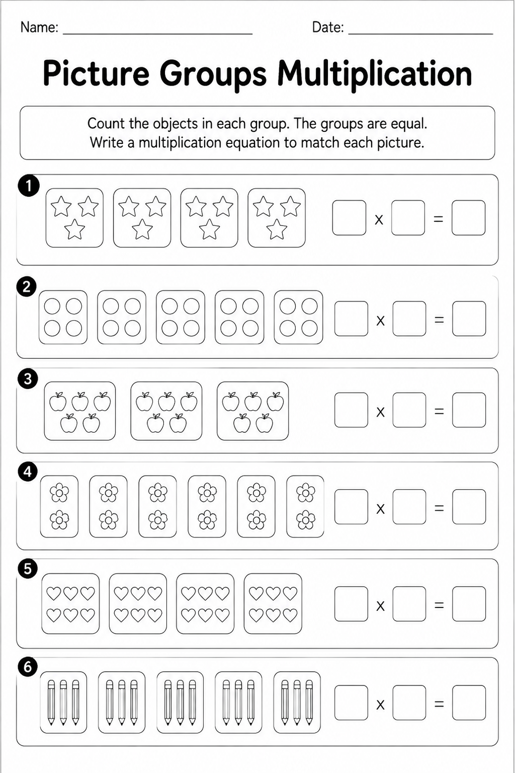Picture Groups Multiplication