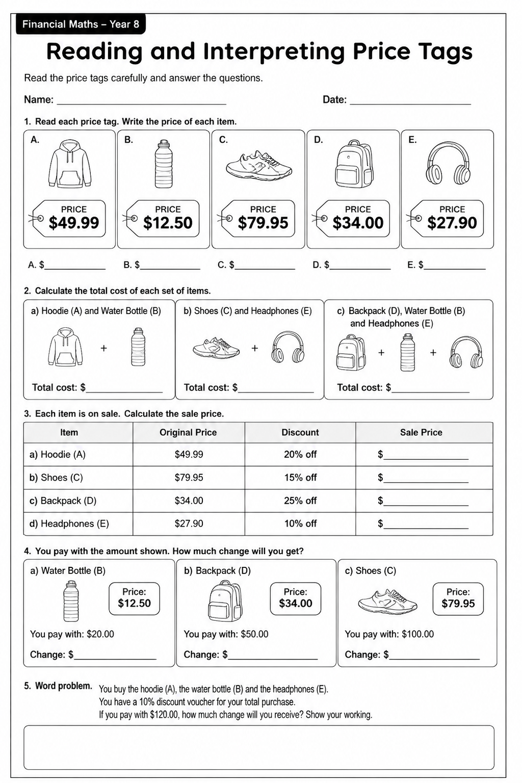Reading and Interpreting Price Tags