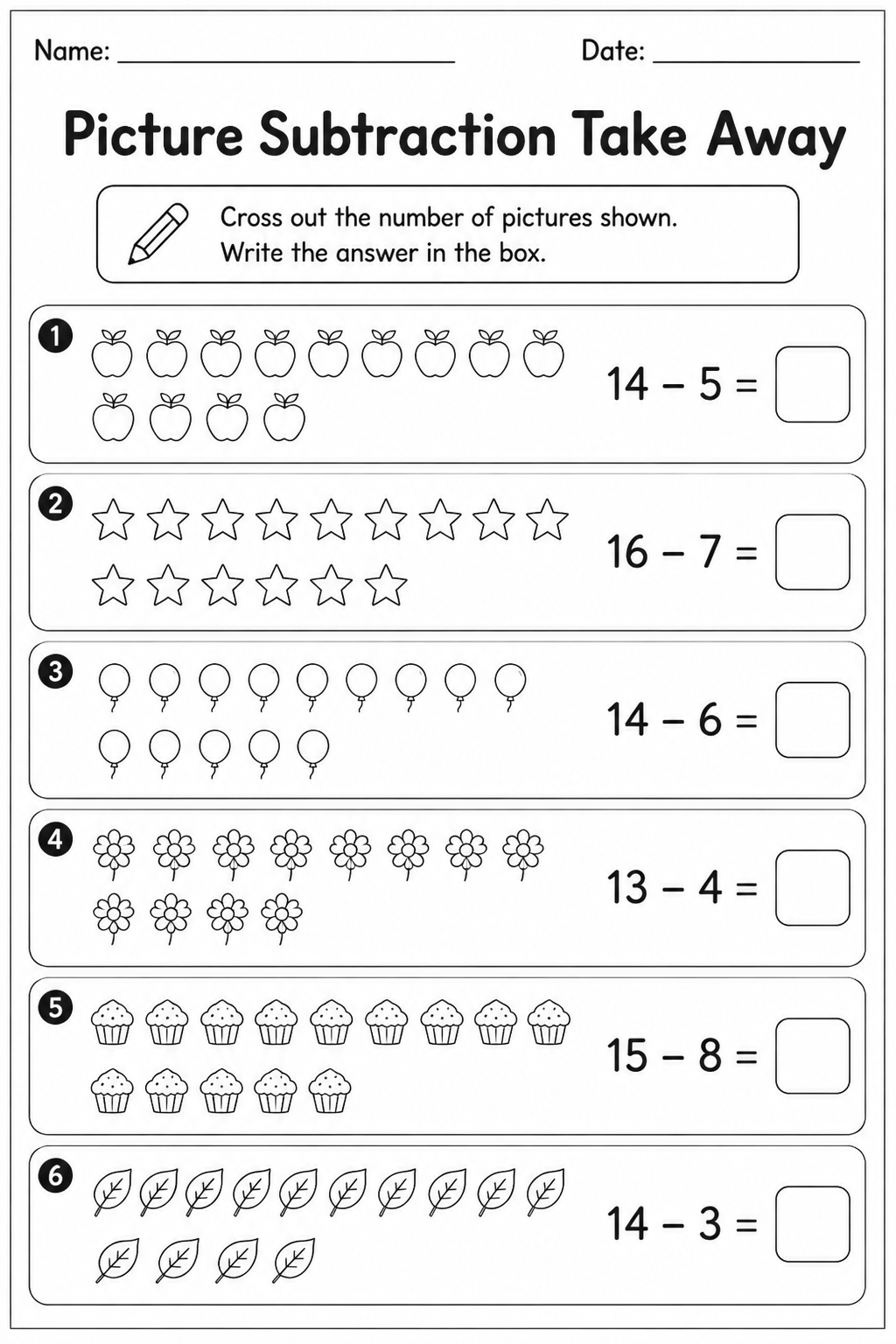 Picture Subtraction Take Away