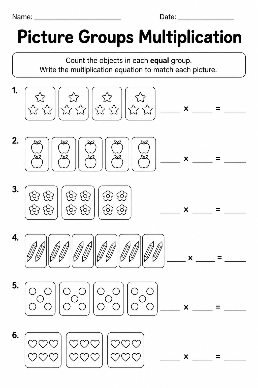 Picture Groups Multiplication