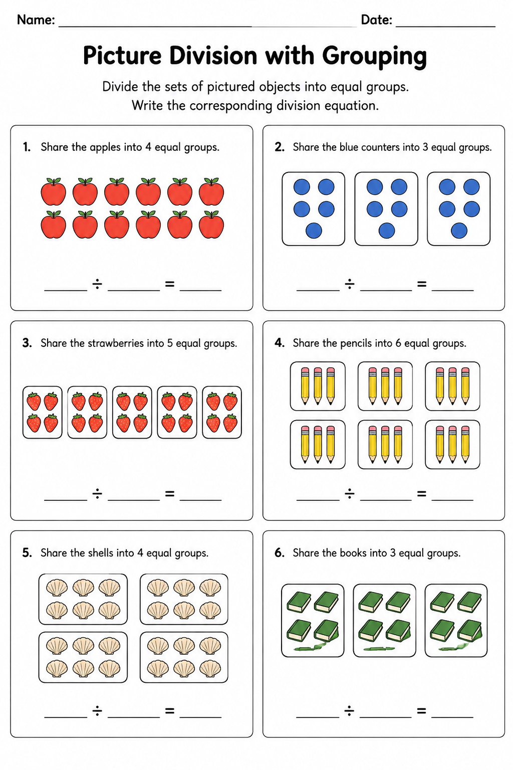 Picture Division with Grouping