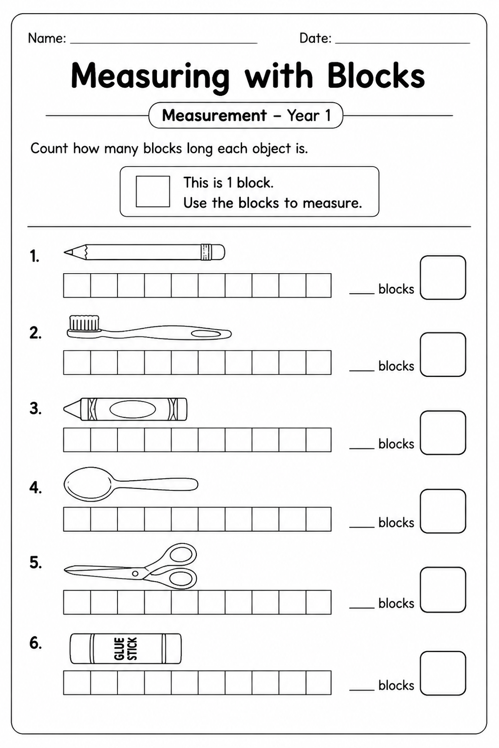 Measuring with Blocks