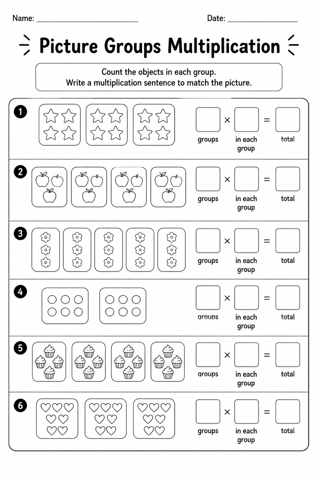 Picture Groups Multiplication