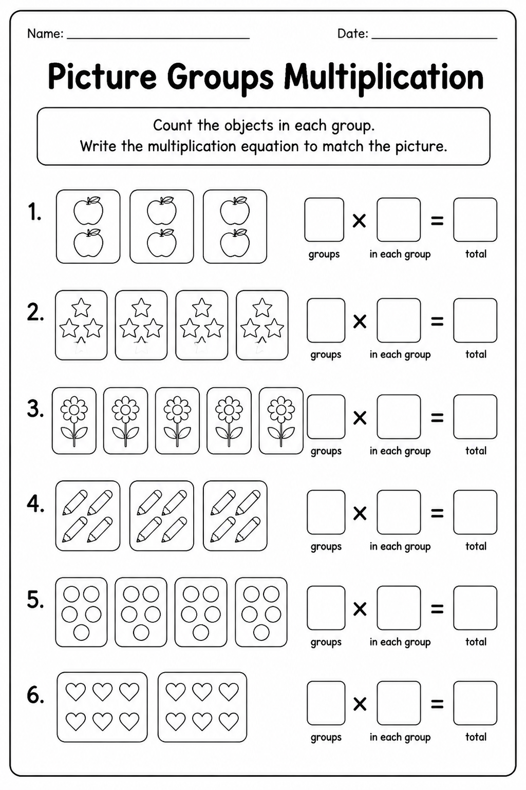 Picture Groups Multiplication