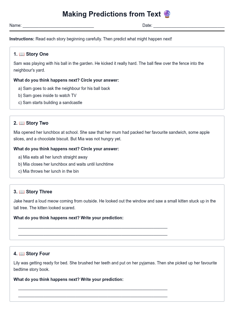 Making Predictions from Text