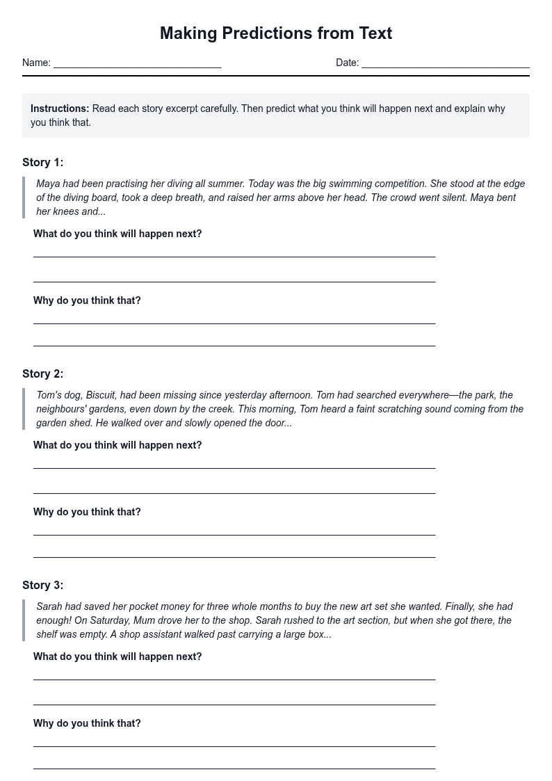 Making Predictions from Text