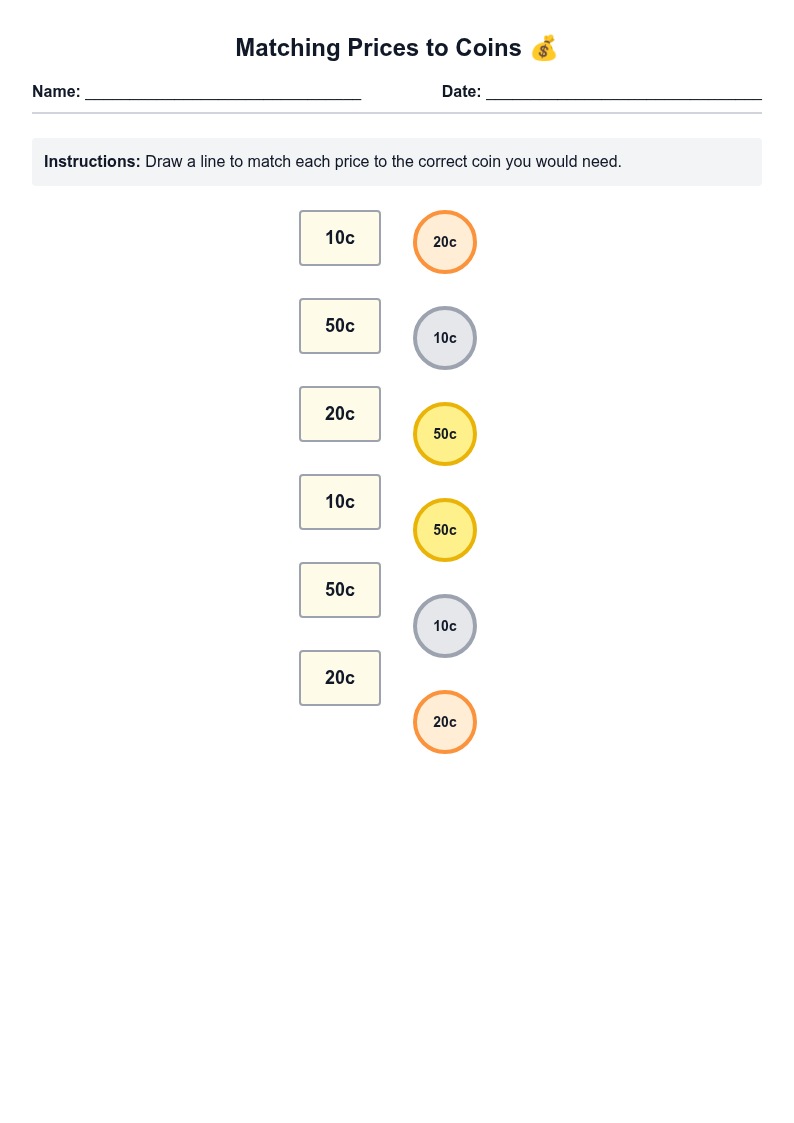 Matching Prices to Coins