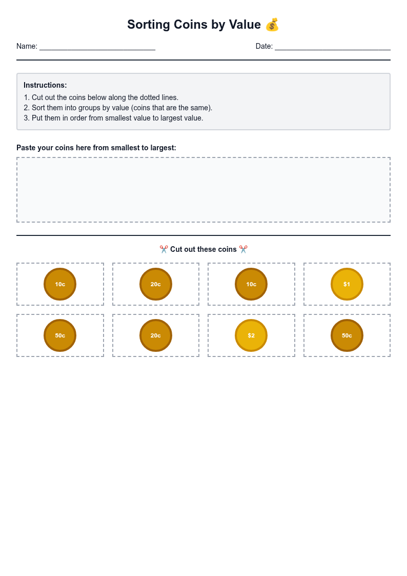 Sorting Coins by Value