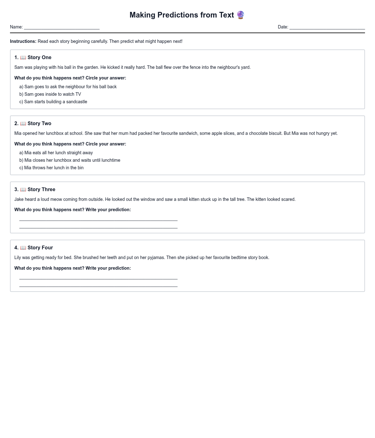 Making Predictions from Text