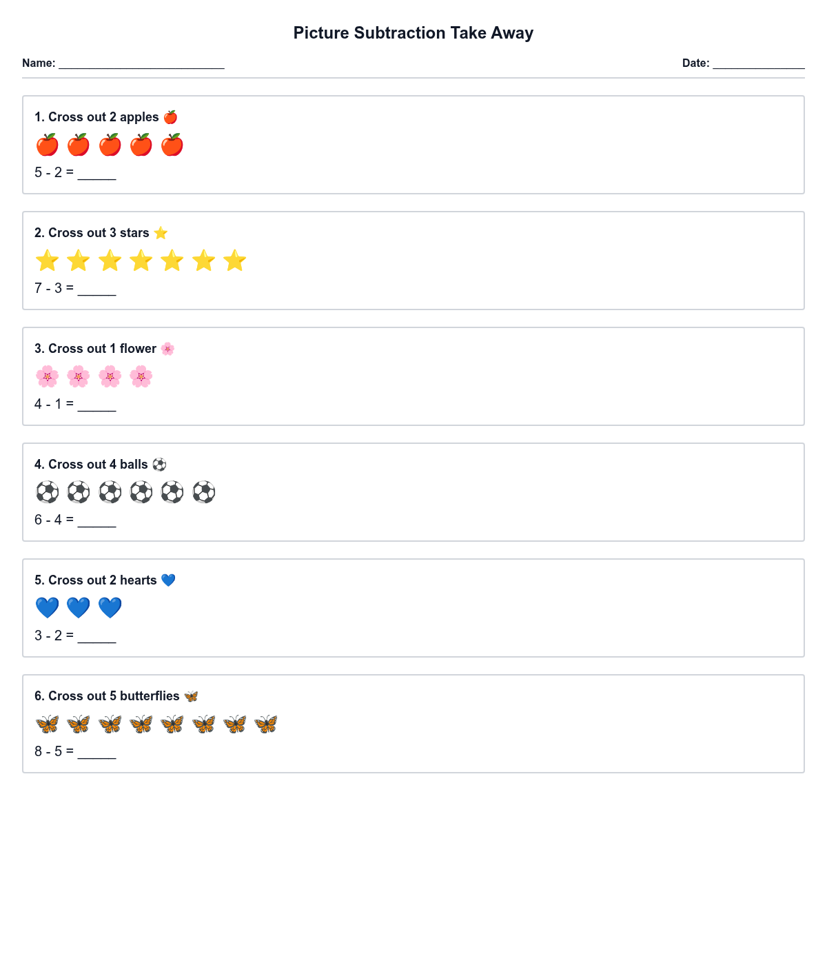 Picture Subtraction Take Away