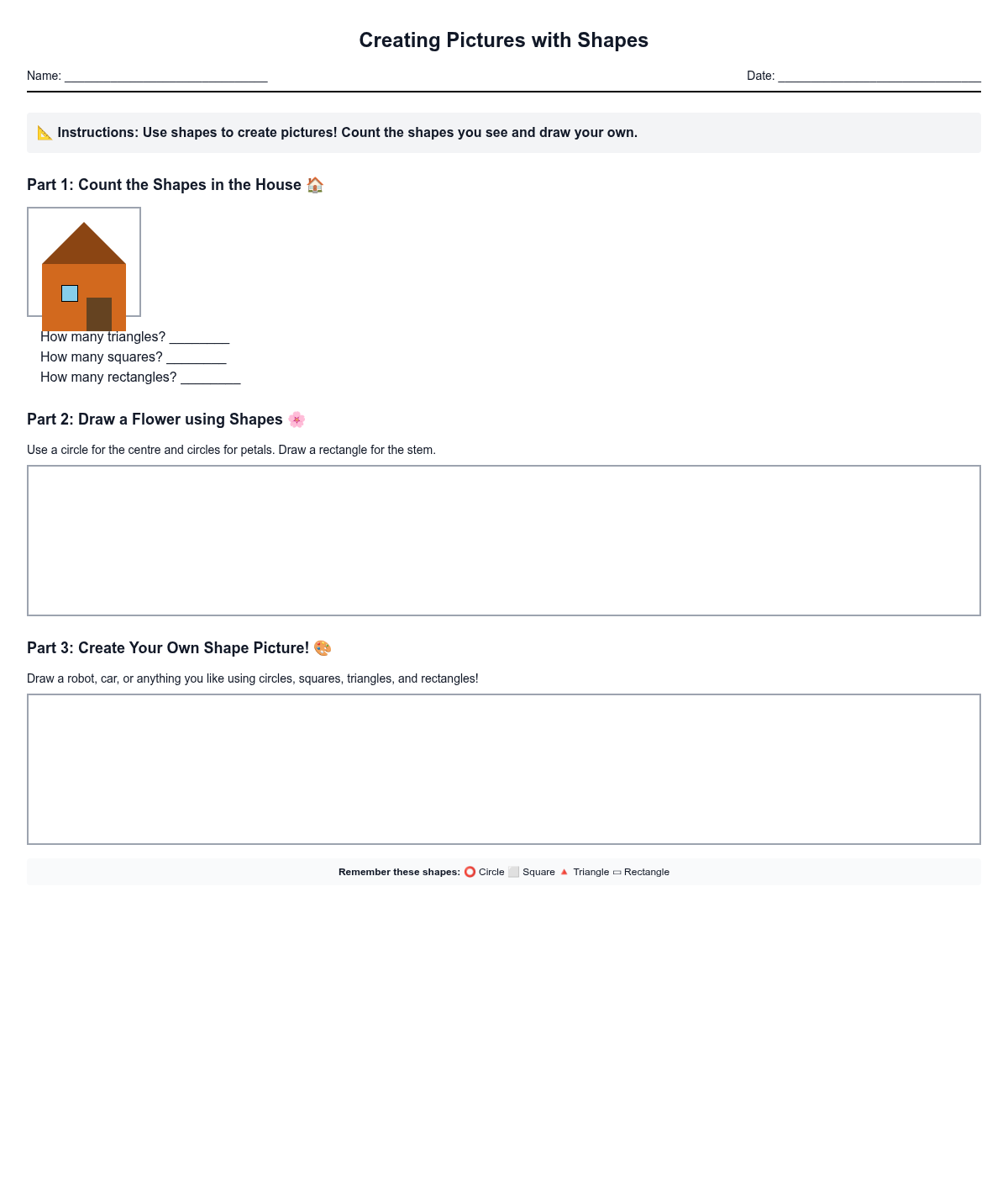 Creating Pictures with Shapes