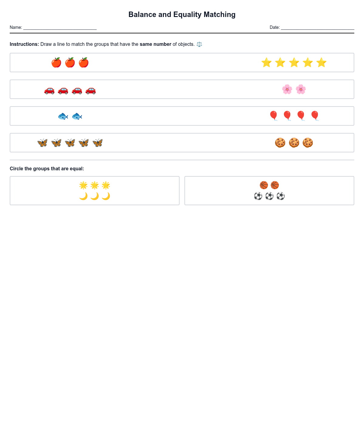 Balance and Equality Matching