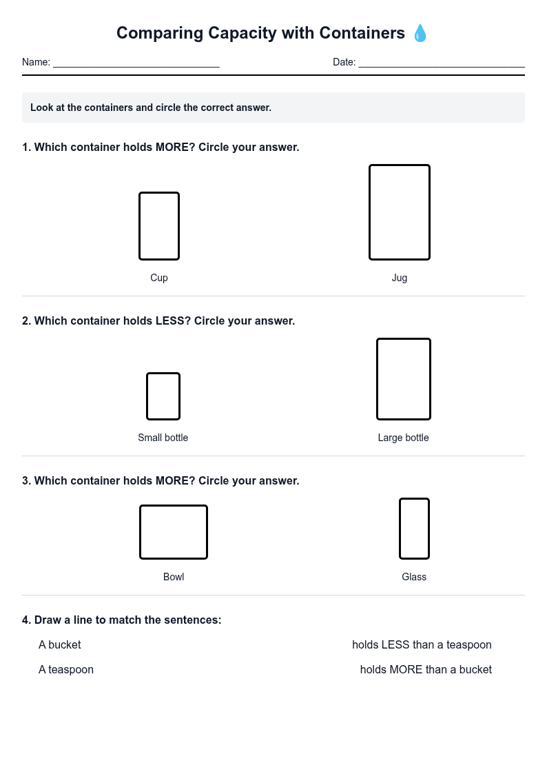Comparing Capacity with Containers
