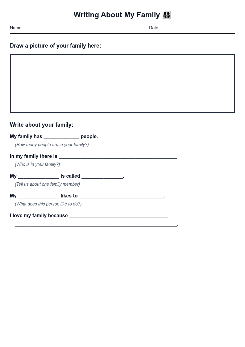 Writing About My Family