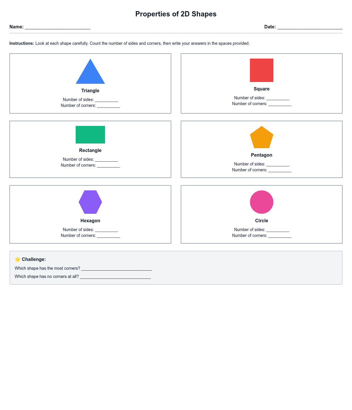Properties of 2D Shapes