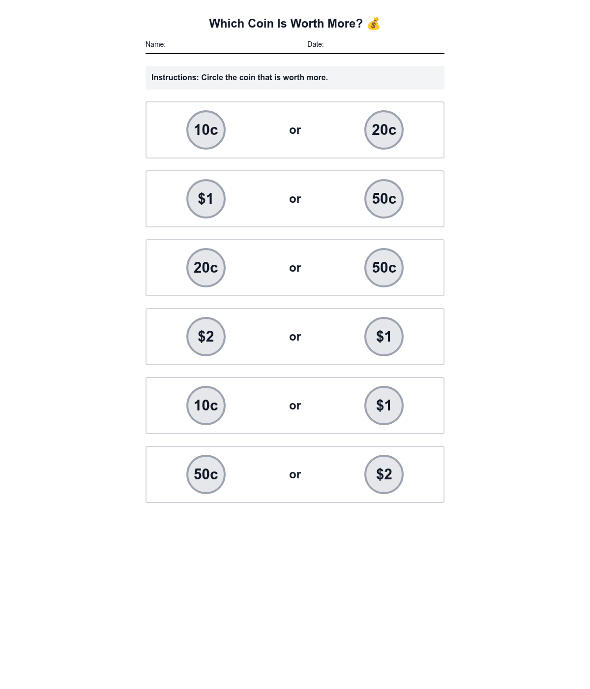 Which Coin Is Worth More?