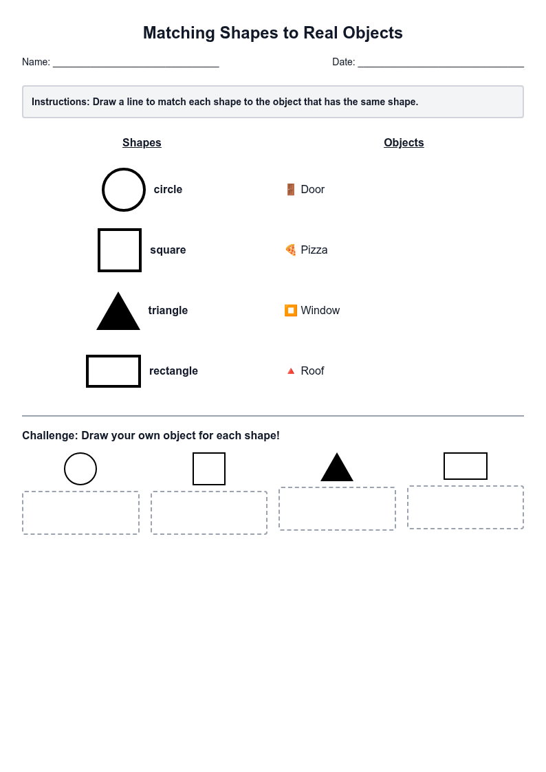 Matching Shapes to Real Objects