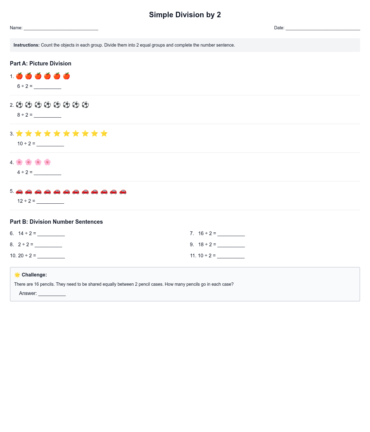 Simple Division by 2