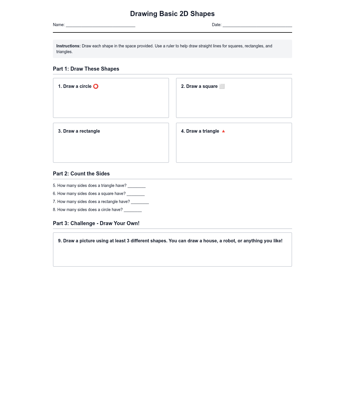 Drawing Basic 2D Shapes