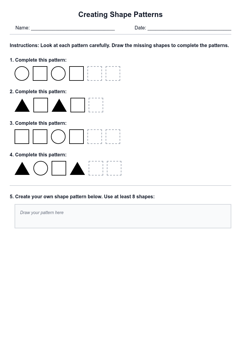 Creating Shape Patterns